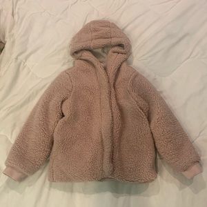 Fluffy Pink Coat for kids